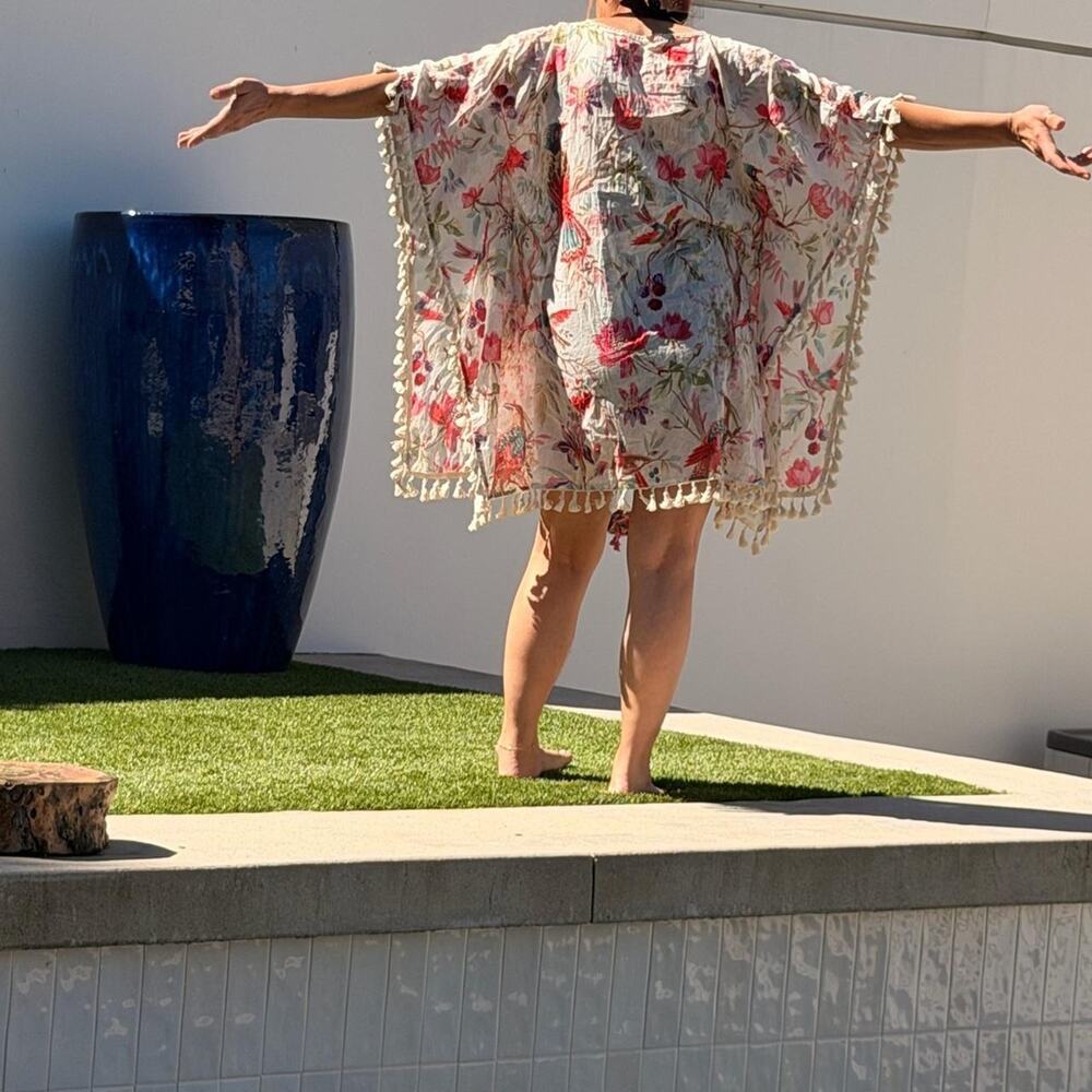 Floral kimono cover up lightweight